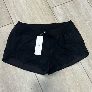 CRZ YOGA Camo Black Camouflage Athletic Shorts